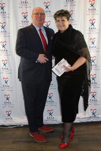 corporate guests cantel red carpet